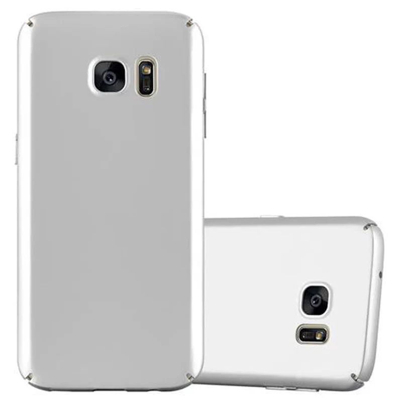 Cadorabo Hülle kompatibel mit Samsung Galaxy S7 Hard Case Schutzhülle in Metall Optik gegen Kratzer und Stöße