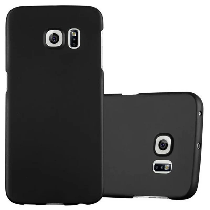 Cadorabo Hülle kompatibel mit Samsung Galaxy S6 EDGE Hard Case Schutzhülle in Metall Optik gegen Kratzer und Stöße