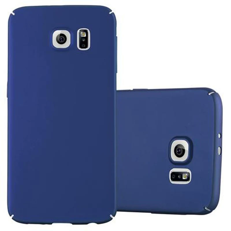 Cadorabo Hülle kompatibel mit Samsung Galaxy S6 Hard Case Schutzhülle in Metall Optik gegen Kratzer und Stöße