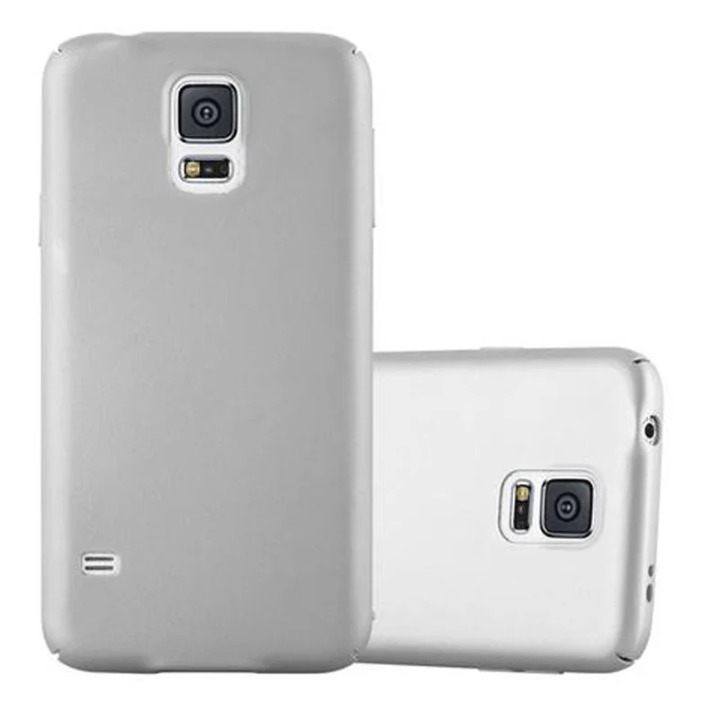 Cadorabo Hülle kompatibel mit Samsung Galaxy S5 / S5 NEO Hard Case Schutzhülle in Metall Optik gegen Kratzer und Stöße
