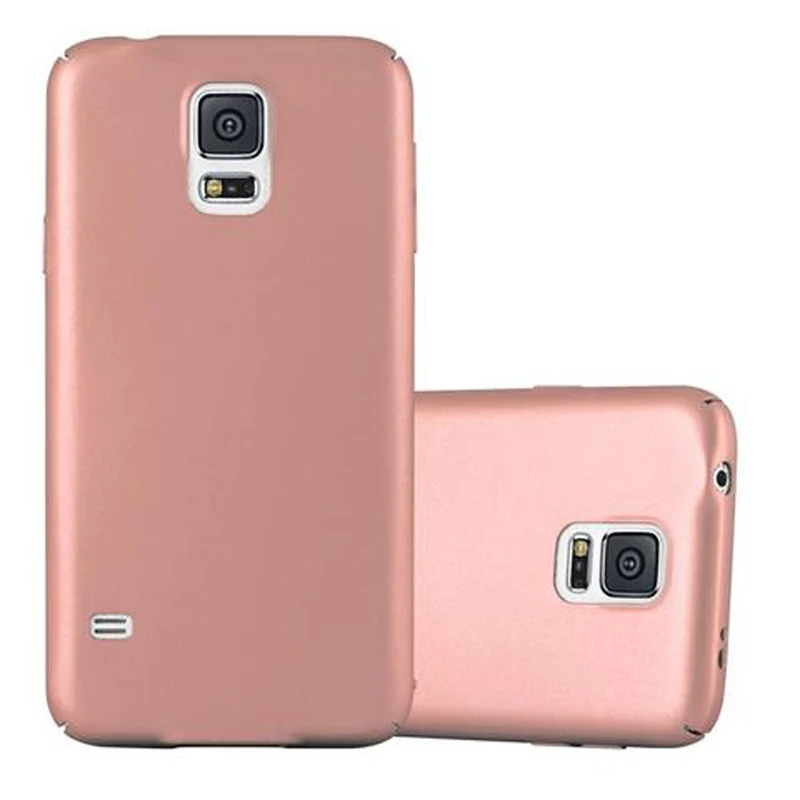 Cadorabo Hülle kompatibel mit Samsung Galaxy S5 / S5 NEO Hard Case Schutzhülle in Metall Optik gegen Kratzer und Stöße