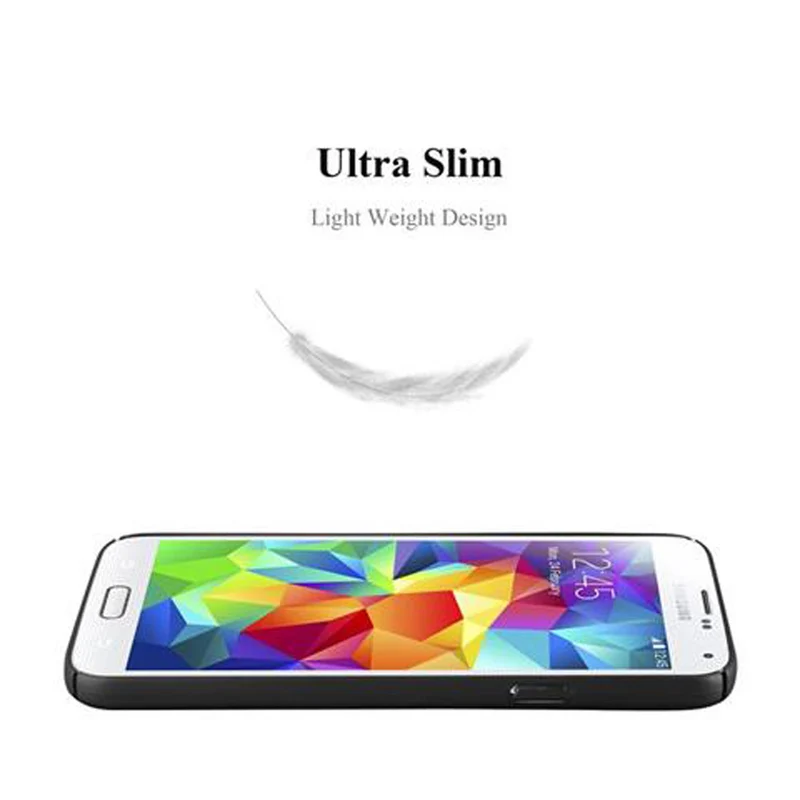 Cadorabo Hülle kompatibel mit Samsung Galaxy S5 / S5 NEO Hard Case Schutzhülle in Metall Optik gegen Kratzer und Stöße