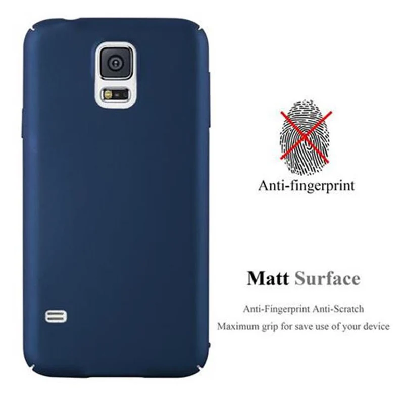 Cadorabo Hülle kompatibel mit Samsung Galaxy S5 / S5 NEO Hard Case Schutzhülle in Metall Optik gegen Kratzer und Stöße