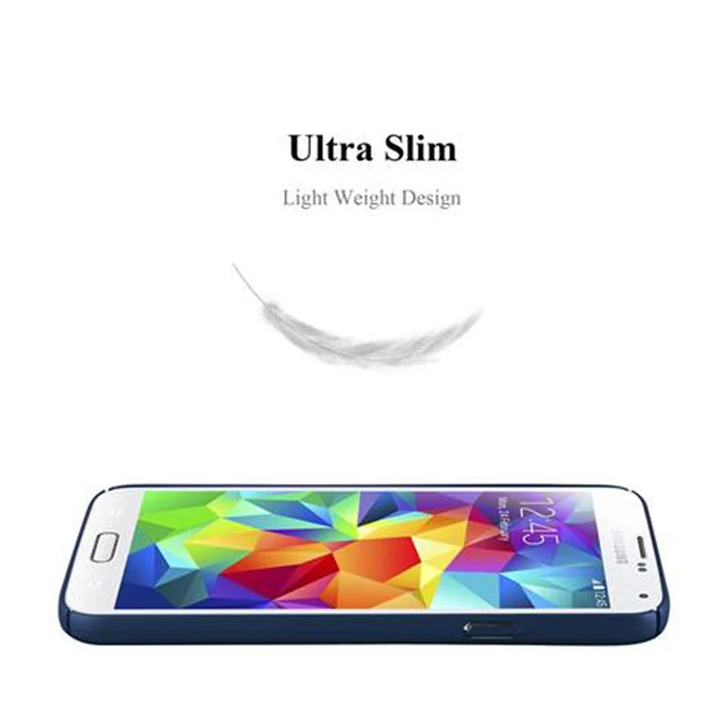 Cadorabo Hülle kompatibel mit Samsung Galaxy S5 / S5 NEO Hard Case Schutzhülle in Metall Optik gegen Kratzer und Stöße
