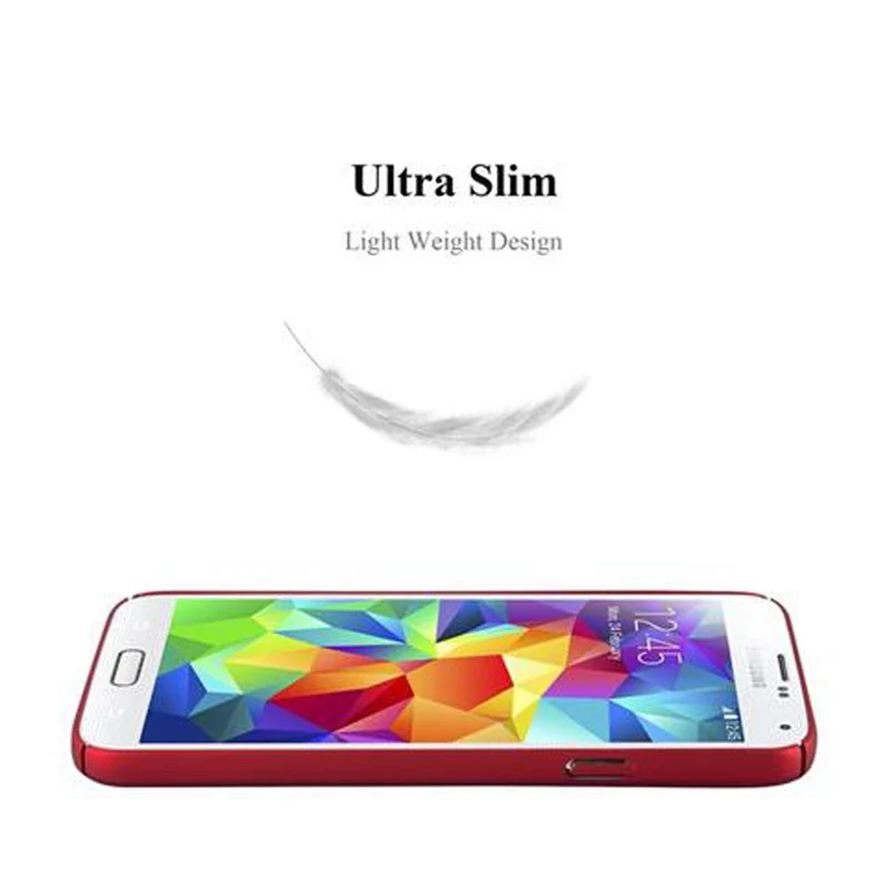 Cadorabo Hülle kompatibel mit Samsung Galaxy S5 / S5 NEO Hard Case Schutzhülle in Metall Optik gegen Kratzer und Stöße