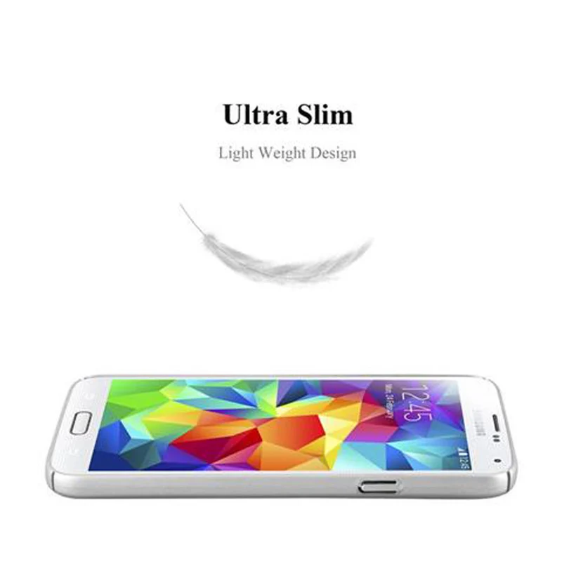 Cadorabo Hülle kompatibel mit Samsung Galaxy S5 / S5 NEO Hard Case Schutzhülle in Metall Optik gegen Kratzer und Stöße