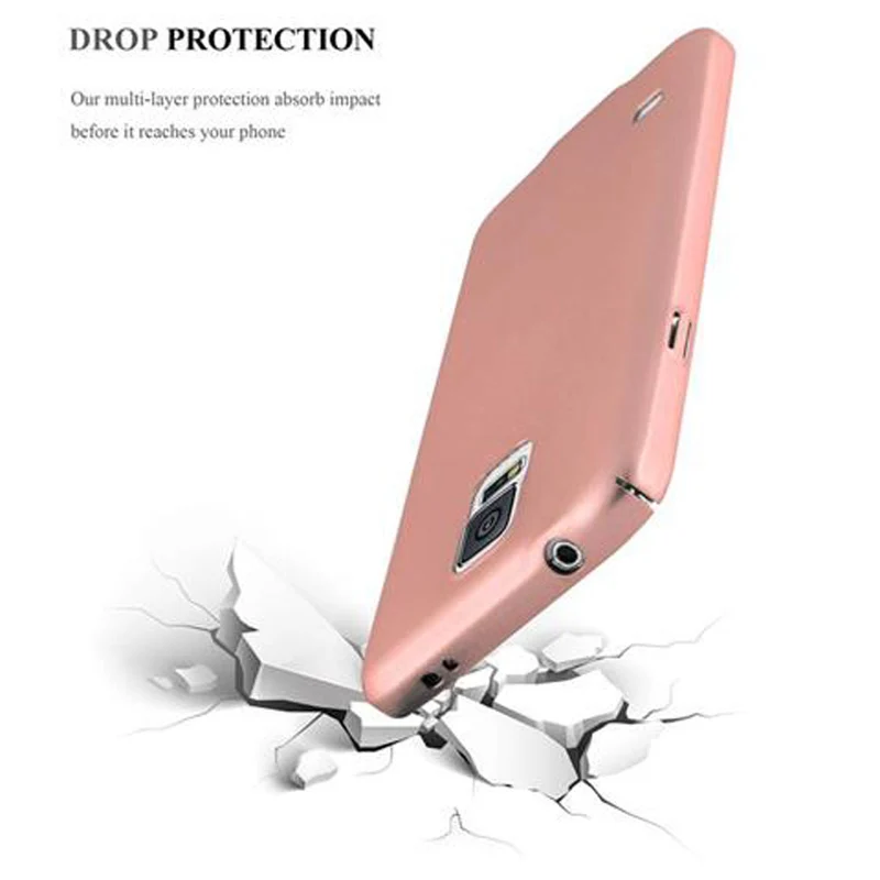 Cadorabo Hülle kompatibel mit Samsung Galaxy S5 / S5 NEO Hard Case Schutzhülle in Metall Optik gegen Kratzer und Stöße