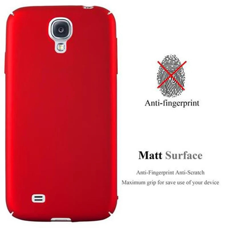 Cadorabo Hülle kompatibel mit Samsung Galaxy S4 Hard Case Schutzhülle in Metall Optik gegen Kratzer und Stöße