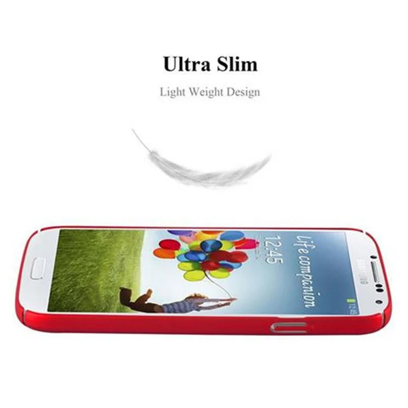 Cadorabo Hülle kompatibel mit Samsung Galaxy S4 Hard Case Schutzhülle in Metall Optik gegen Kratzer und Stöße