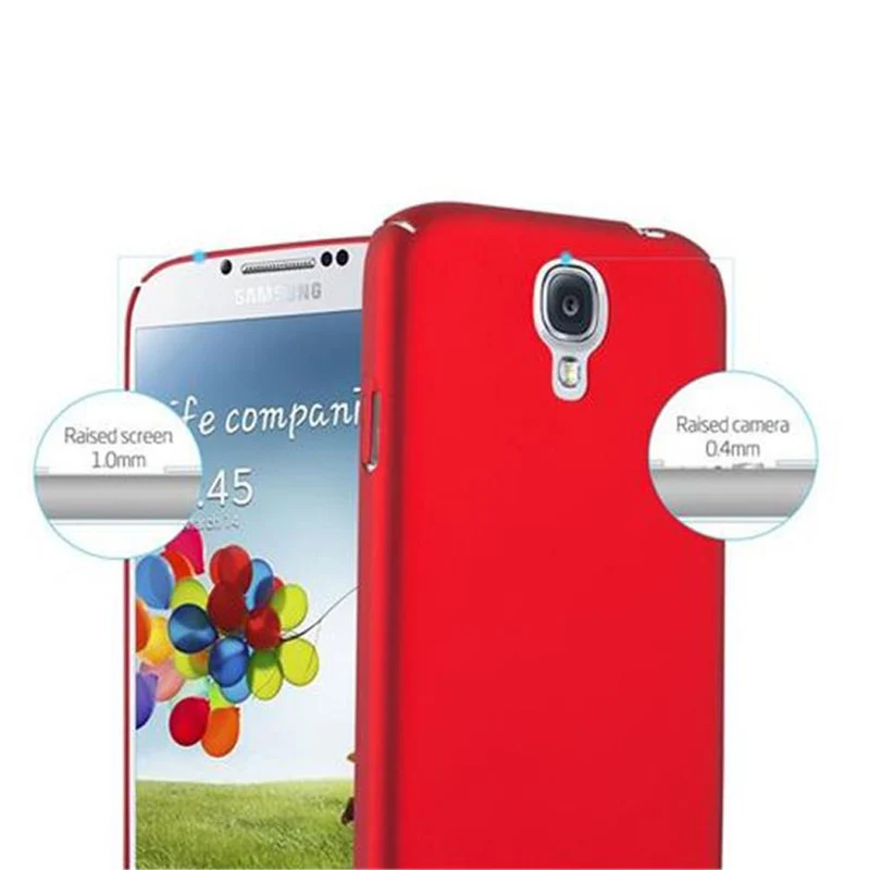 Cadorabo Hülle kompatibel mit Samsung Galaxy S4 Hard Case Schutzhülle in Metall Optik gegen Kratzer und Stöße