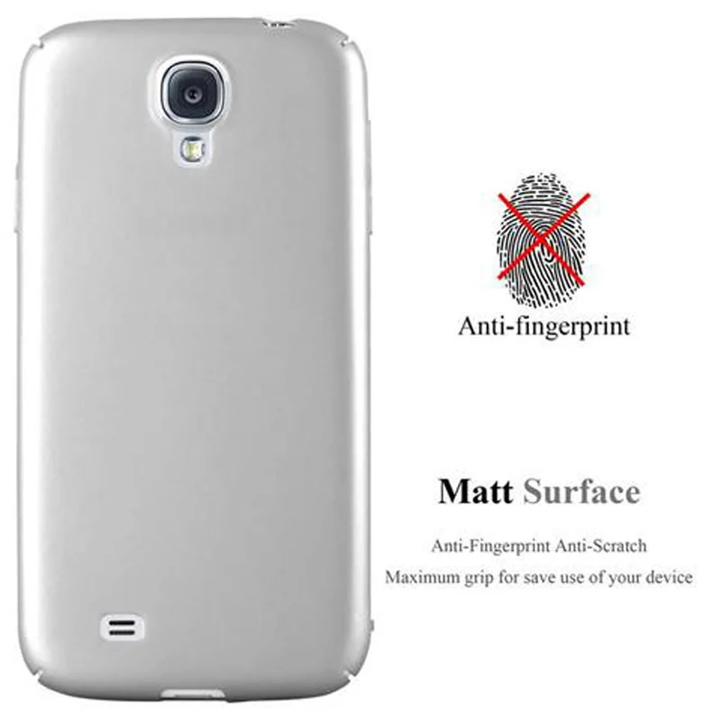 Cadorabo Hülle kompatibel mit Samsung Galaxy S4 Hard Case Schutzhülle in Metall Optik gegen Kratzer und Stöße