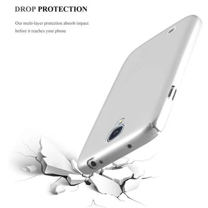 Cadorabo Hülle kompatibel mit Samsung Galaxy S4 Hard Case Schutzhülle in Metall Optik gegen Kratzer und Stöße