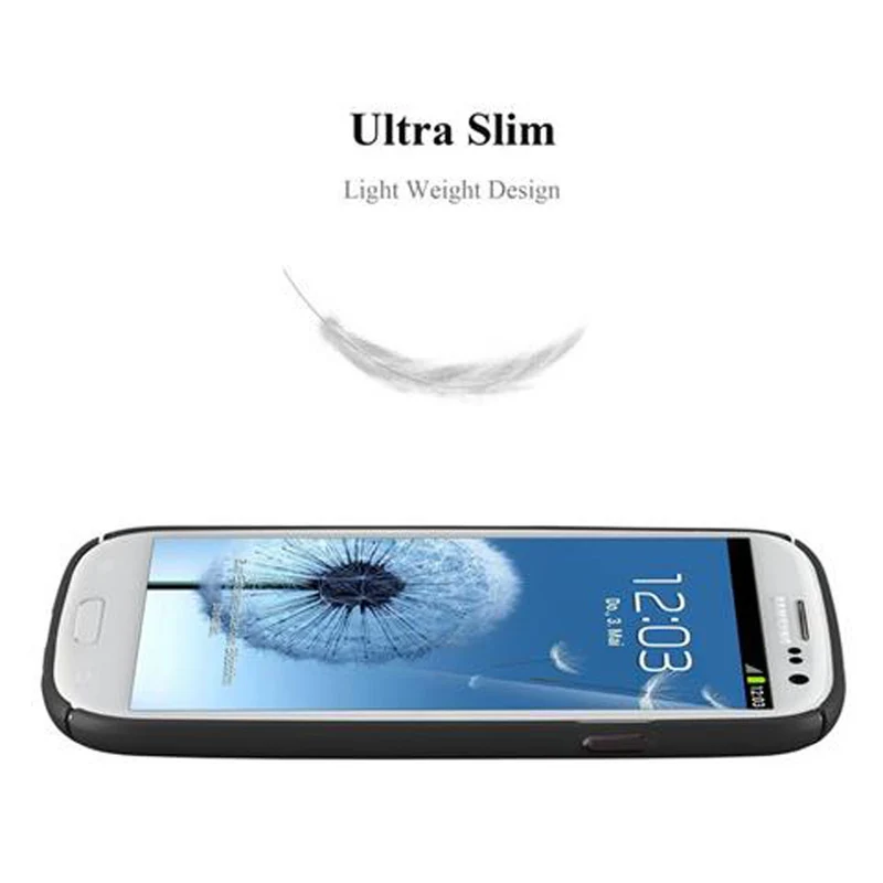 Cadorabo Hülle kompatibel mit Samsung Galaxy S3 / S3 NEO Hard Case Schutzhülle in Metall Optik gegen Kratzer und Stöße