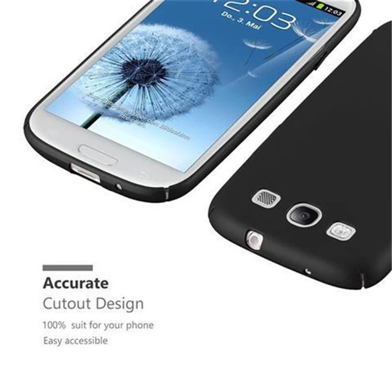 Cadorabo Hülle kompatibel mit Samsung Galaxy S3 / S3 NEO Hard Case Schutzhülle in Metall Optik gegen Kratzer und Stöße