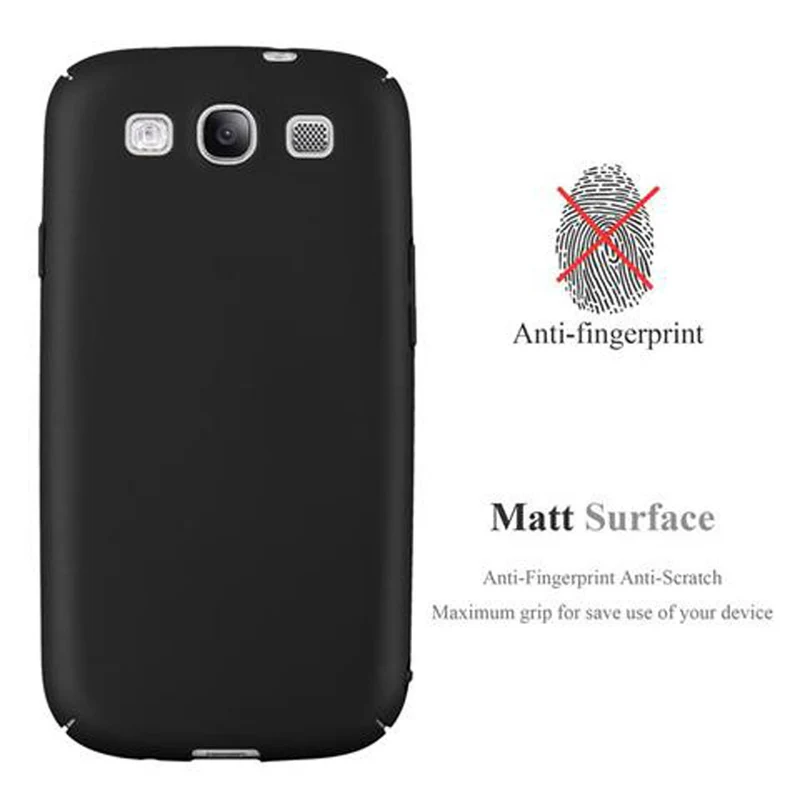 Cadorabo Hülle kompatibel mit Samsung Galaxy S3 / S3 NEO Hard Case Schutzhülle in Metall Optik gegen Kratzer und Stöße