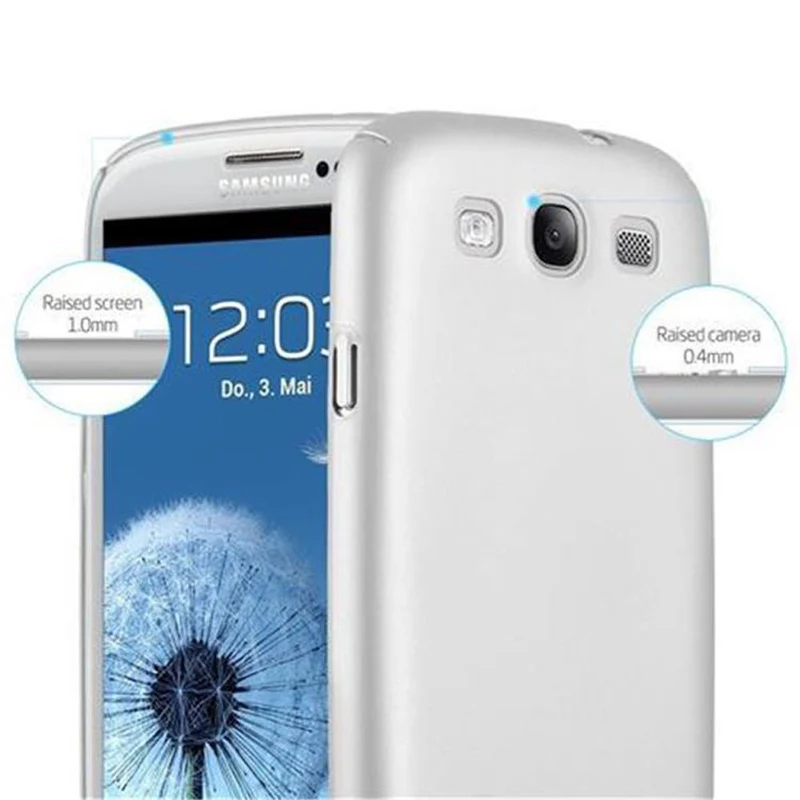 Cadorabo Hülle kompatibel mit Samsung Galaxy S3 / S3 NEO Hard Case Schutzhülle in Metall Optik gegen Kratzer und Stöße