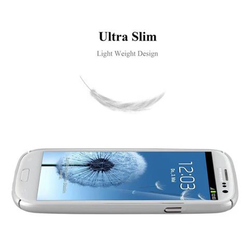 Cadorabo Hülle kompatibel mit Samsung Galaxy S3 / S3 NEO Hard Case Schutzhülle in Metall Optik gegen Kratzer und Stöße