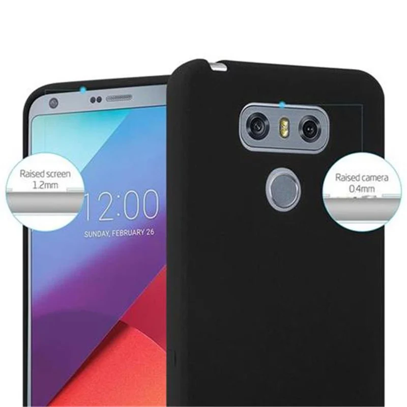 Cadorabo Hülle kompatibel mit LG G6 Schutzhülle aus flexiblem TPU Silikon