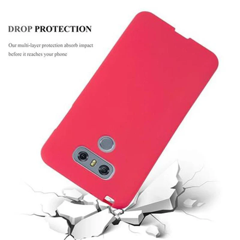 Cadorabo Hülle kompatibel mit LG G6 Schutzhülle aus flexiblem TPU Silikon