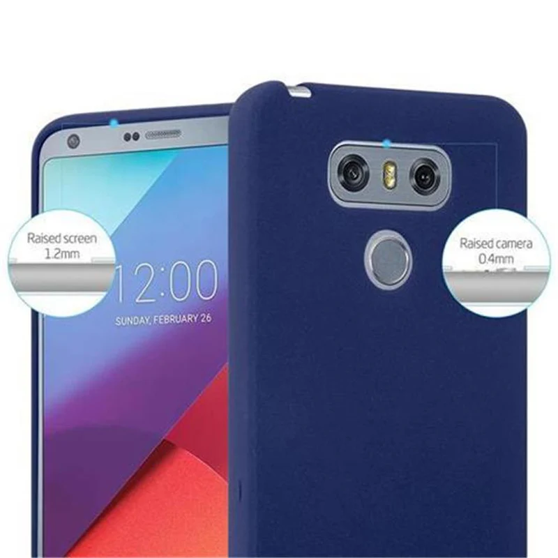 Cadorabo Hülle kompatibel mit LG G6 Schutzhülle aus flexiblem TPU Silikon