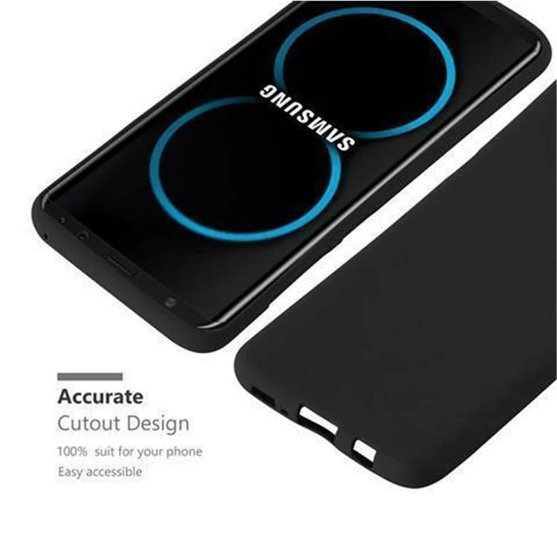 Cadorabo Hülle kompatibel mit Samsung Galaxy S8 Schutzhülle aus flexiblem TPU Silikon