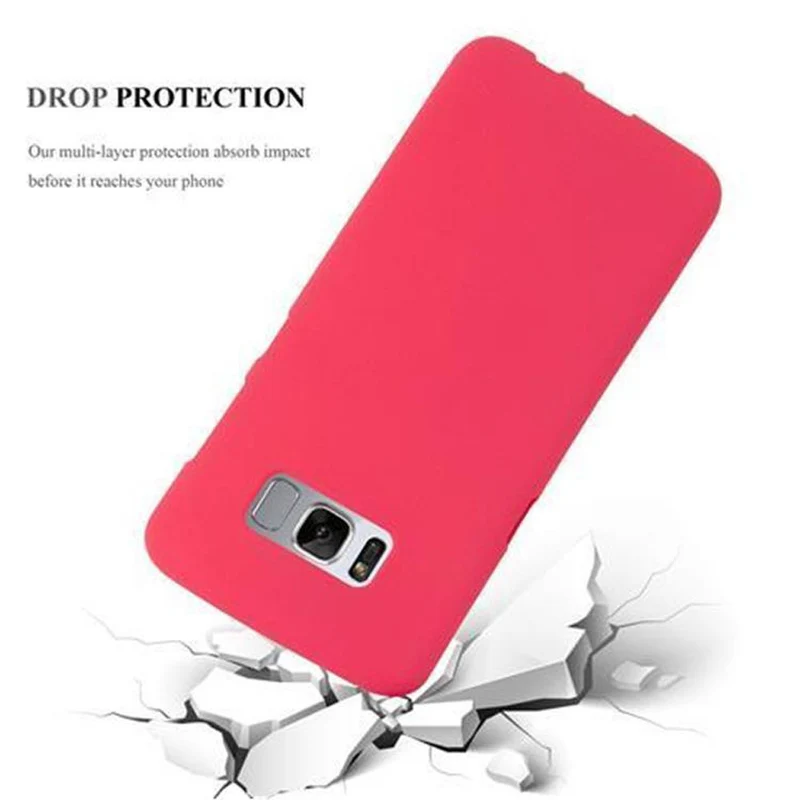 Cadorabo Hülle kompatibel mit Samsung Galaxy S8 Schutzhülle aus flexiblem TPU Silikon