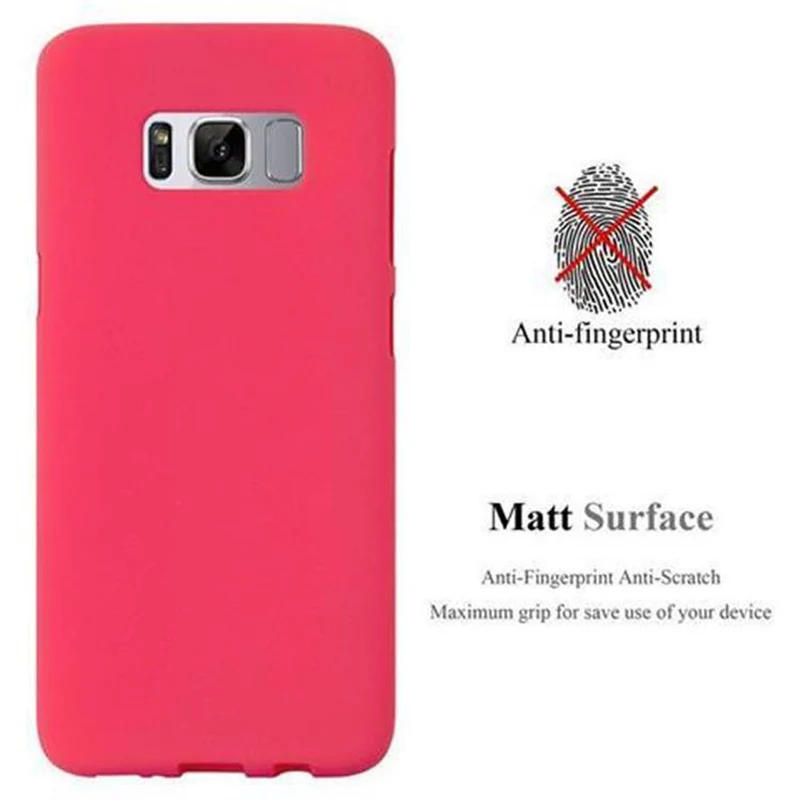 Cadorabo Hülle kompatibel mit Samsung Galaxy S8 Schutzhülle aus flexiblem TPU Silikon