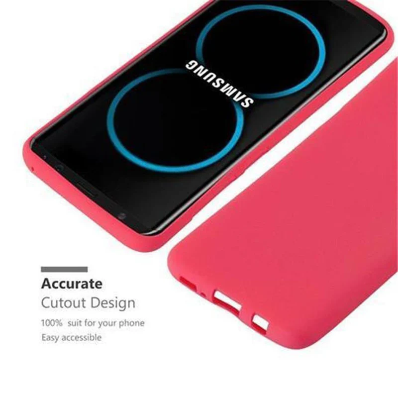 Cadorabo Hülle kompatibel mit Samsung Galaxy S8 Schutzhülle aus flexiblem TPU Silikon