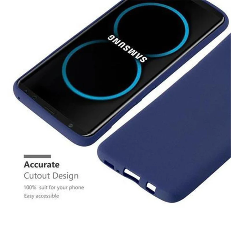 Cadorabo Hülle kompatibel mit Samsung Galaxy S8 Schutzhülle aus flexiblem TPU Silikon