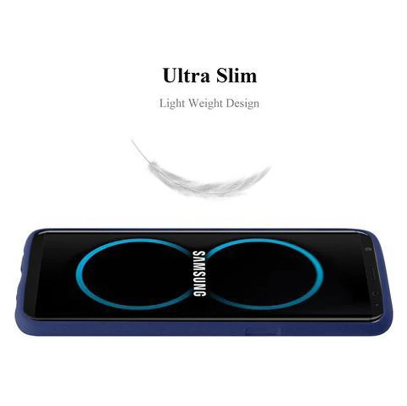 Cadorabo Hülle kompatibel mit Samsung Galaxy S8 Schutzhülle aus flexiblem TPU Silikon