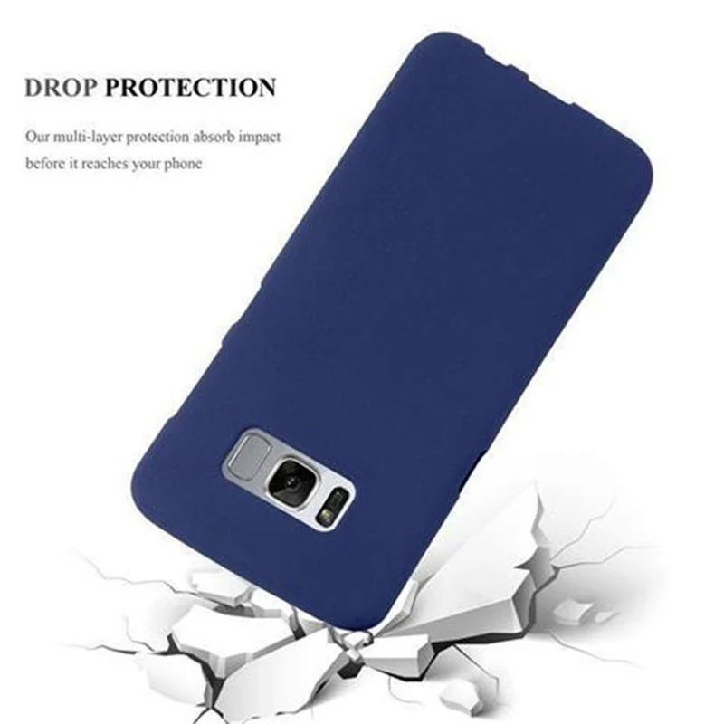 Cadorabo Hülle kompatibel mit Samsung Galaxy S8 Schutzhülle aus flexiblem TPU Silikon