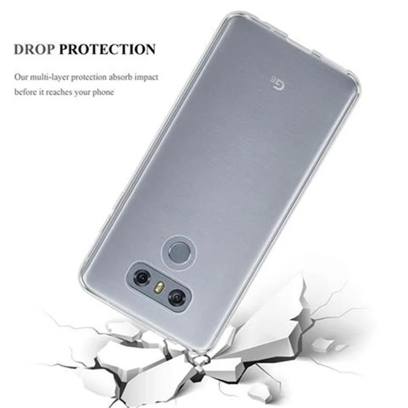 Cadorabo Hülle kompatibel mit LG G6 Schutzhülle aus flexiblem TPU Silikon