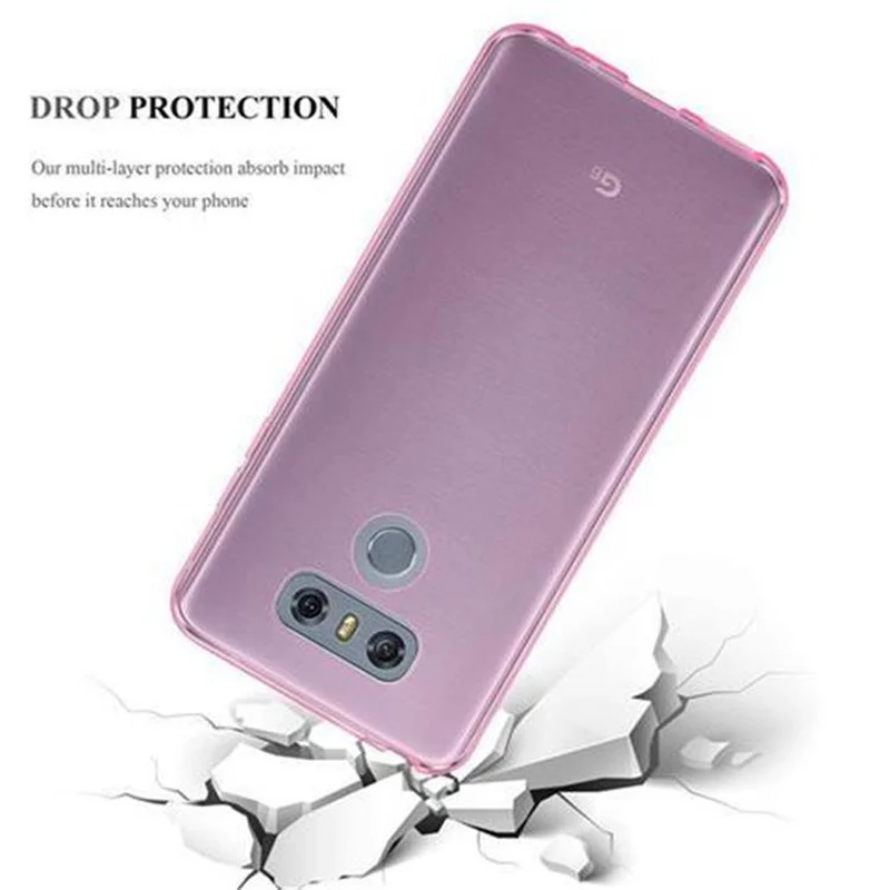 Cadorabo Hülle kompatibel mit LG G6 Schutzhülle aus flexiblem TPU Silikon