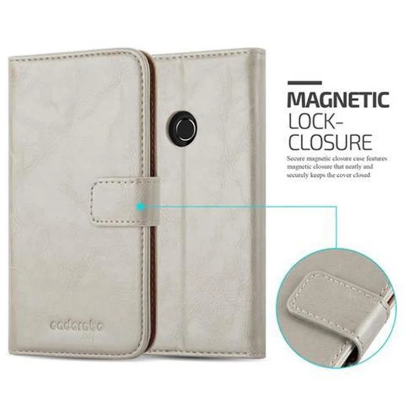 Cadorabo Hülle kompatibel mit Huawei P8 LITE 2017 / P9 LITE 2017 Schutzhülle mit Magnetverschluss, Standfunktion und Kartenfach