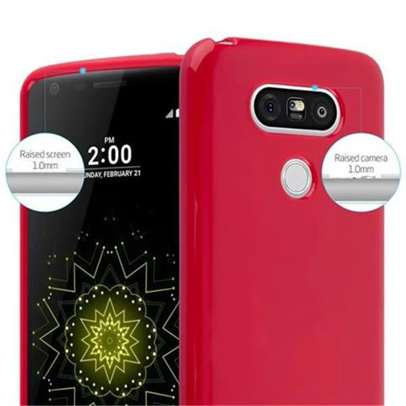 Cadorabo Hülle kompatibel mit LG G5 Schutzhülle aus flexiblem TPU Silikon
