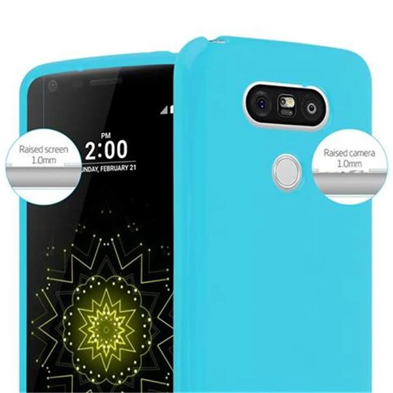 Cadorabo Hülle kompatibel mit LG G5 Schutzhülle aus flexiblem TPU Silikon