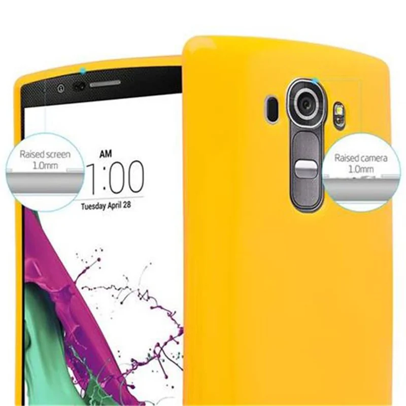 Cadorabo Hülle kompatibel mit LG G4 / G4 PLUS Schutzhülle aus flexiblem TPU Silikon
