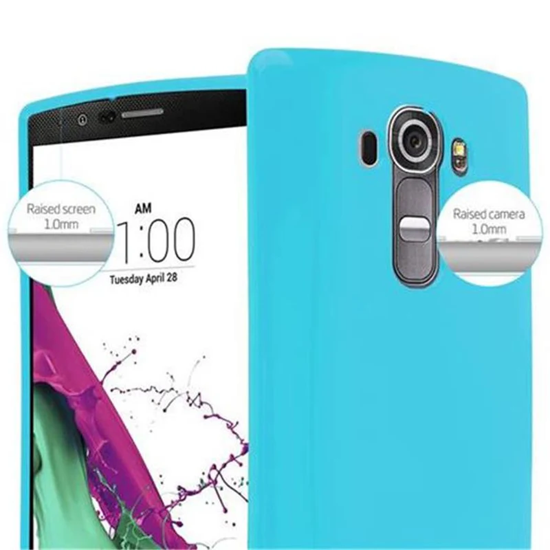 Cadorabo Hülle kompatibel mit LG G4 / G4 PLUS Schutzhülle aus flexiblem TPU Silikon