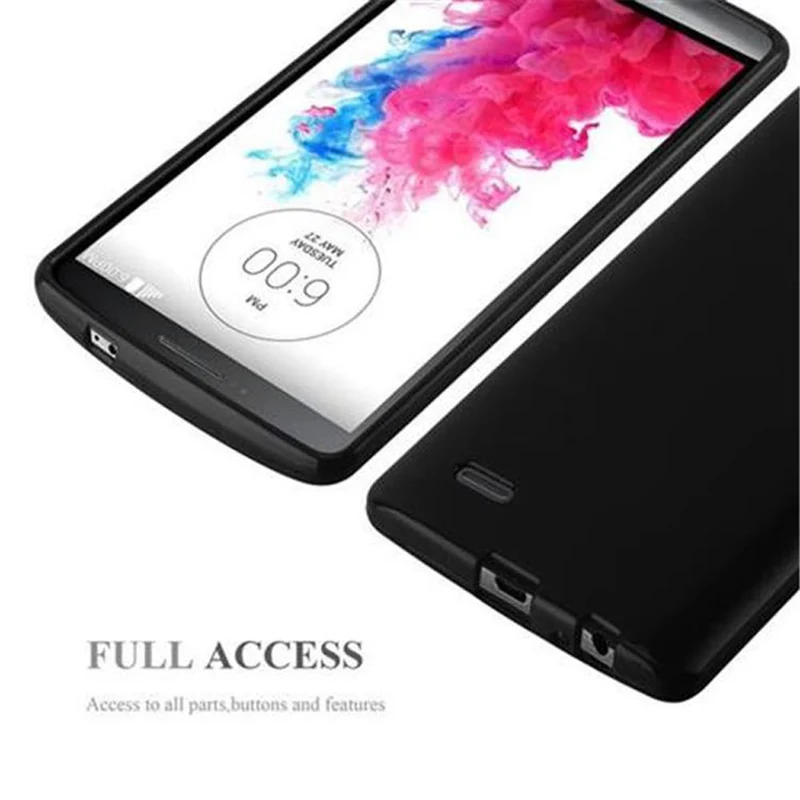 Cadorabo Hülle kompatibel mit LG G3 Schutzhülle aus flexiblem TPU Silikon