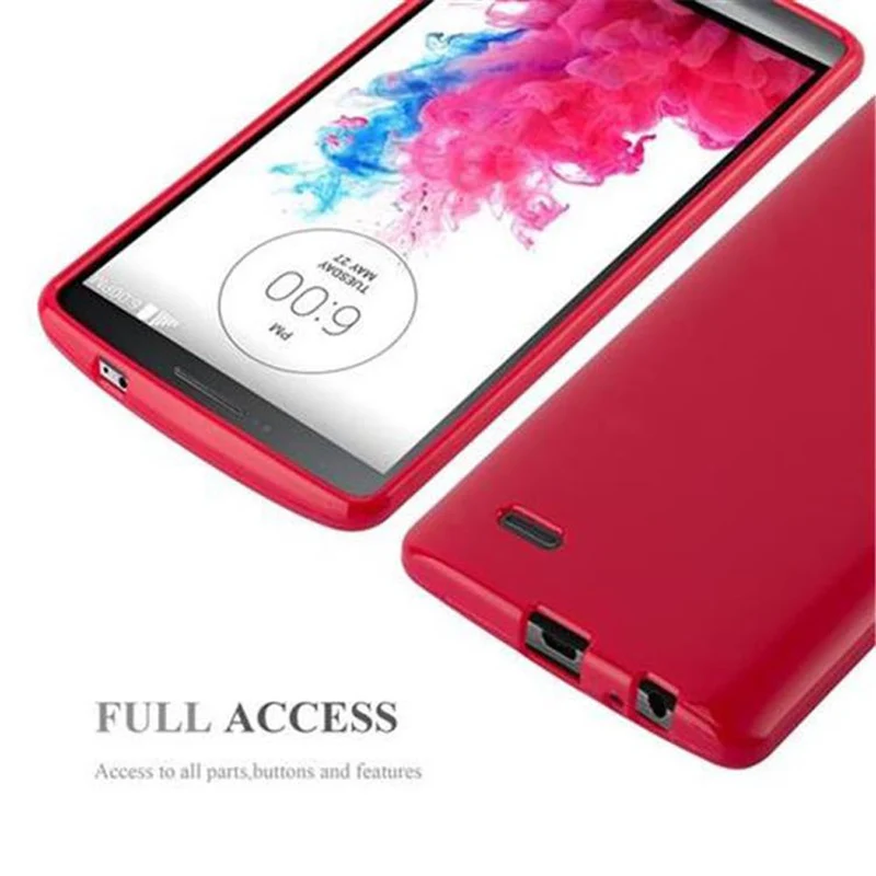 Cadorabo Hülle kompatibel mit LG G3 Schutzhülle aus flexiblem TPU Silikon