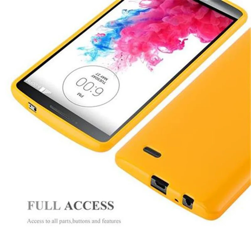 Cadorabo Hülle kompatibel mit LG G3 Schutzhülle aus flexiblem TPU Silikon