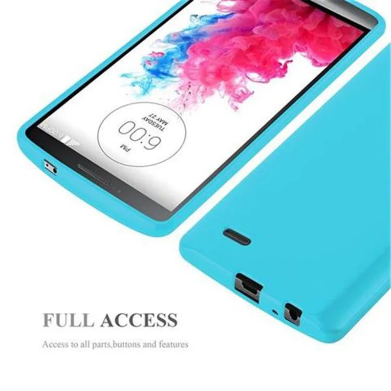 Cadorabo Hülle kompatibel mit LG G3 Schutzhülle aus flexiblem TPU Silikon