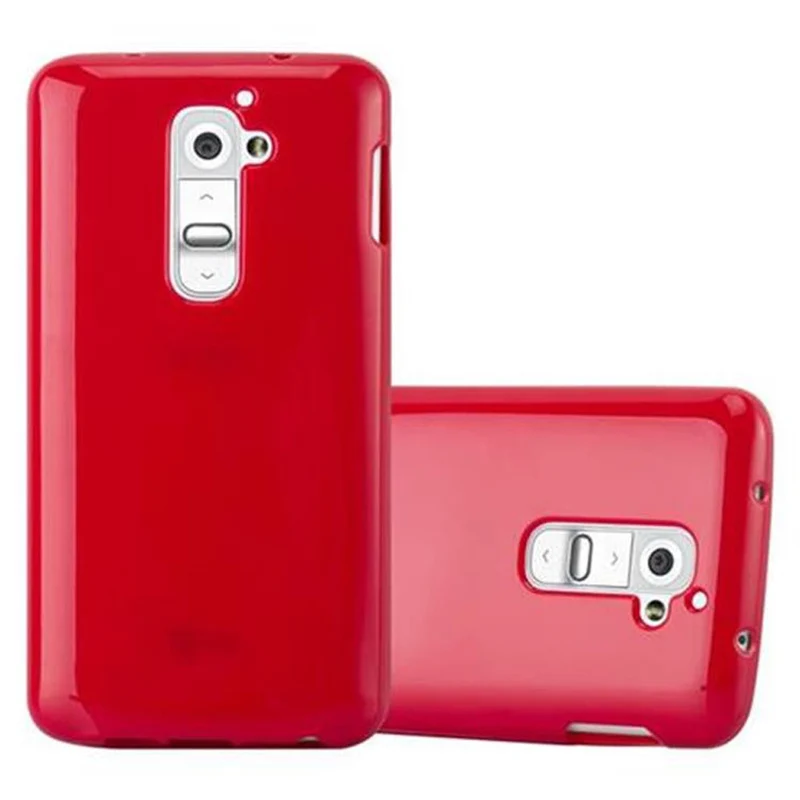 Cadorabo Hülle kompatibel mit LG G2 Schutzhülle aus flexiblem TPU Silikon