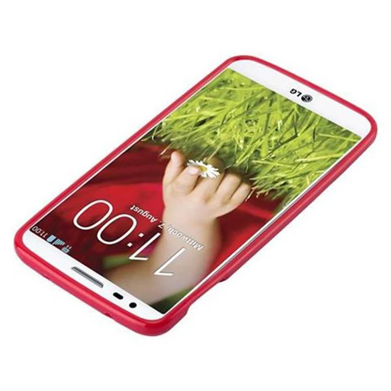 Cadorabo Hülle kompatibel mit LG G2 Schutzhülle aus flexiblem TPU Silikon