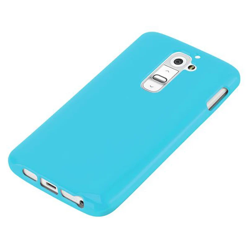 Cadorabo Hülle kompatibel mit LG G2 Schutzhülle aus flexiblem TPU Silikon