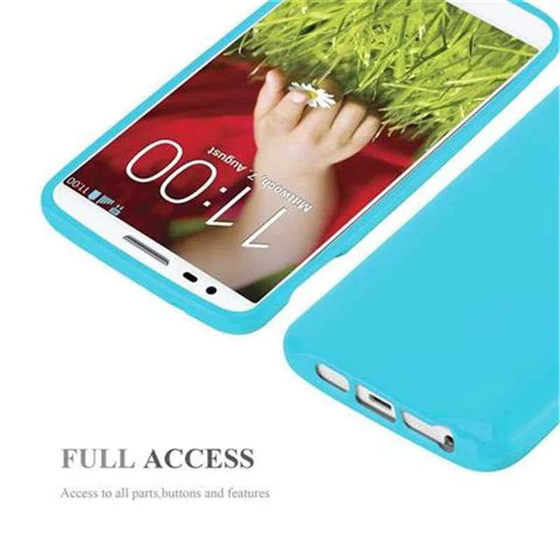 Cadorabo Hülle kompatibel mit LG G2 Schutzhülle aus flexiblem TPU Silikon