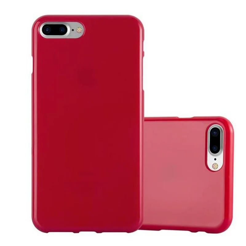 Cadorabo Hülle kompatibel mit Apple iPhone 7 PLUS / 7S PLUS / 8 PLUS Schutzhülle aus flexiblem TPU Silikon