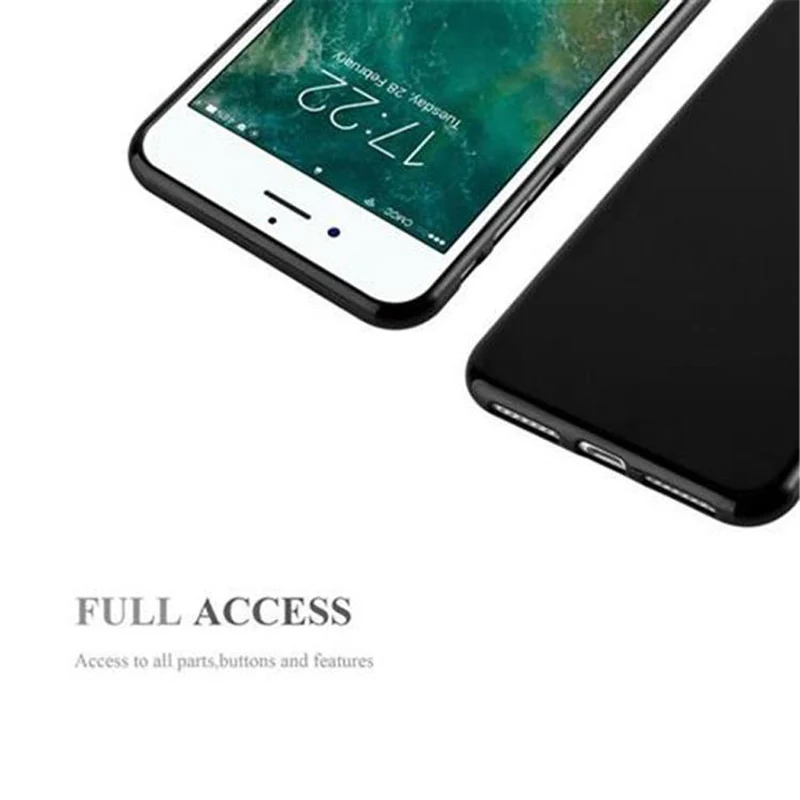 Cadorabo Hülle kompatibel mit Apple iPhone 7 PLUS / 7S PLUS / 8 PLUS Schutzhülle aus flexiblem TPU Silikon