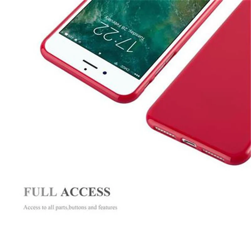 Cadorabo Hülle kompatibel mit Apple iPhone 7 PLUS / 7S PLUS / 8 PLUS Schutzhülle aus flexiblem TPU Silikon