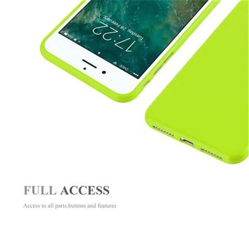 Cadorabo Hülle kompatibel mit Apple iPhone 7 PLUS / 7S PLUS / 8 PLUS Schutzhülle aus flexiblem TPU Silikon
